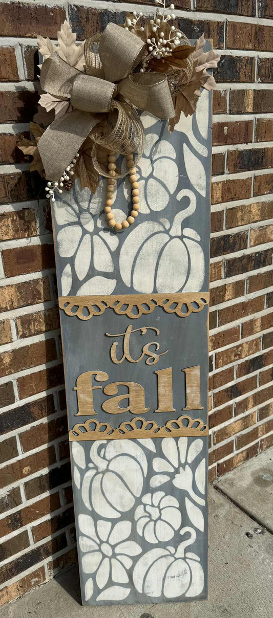 Fall porch leaner